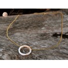 Shell Ring with Gold Necklace